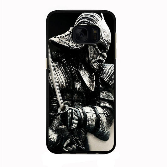 The Dark Samurai Samsung Galaxy S7 Case-Rubber / Black (2D Case)-Xtracase