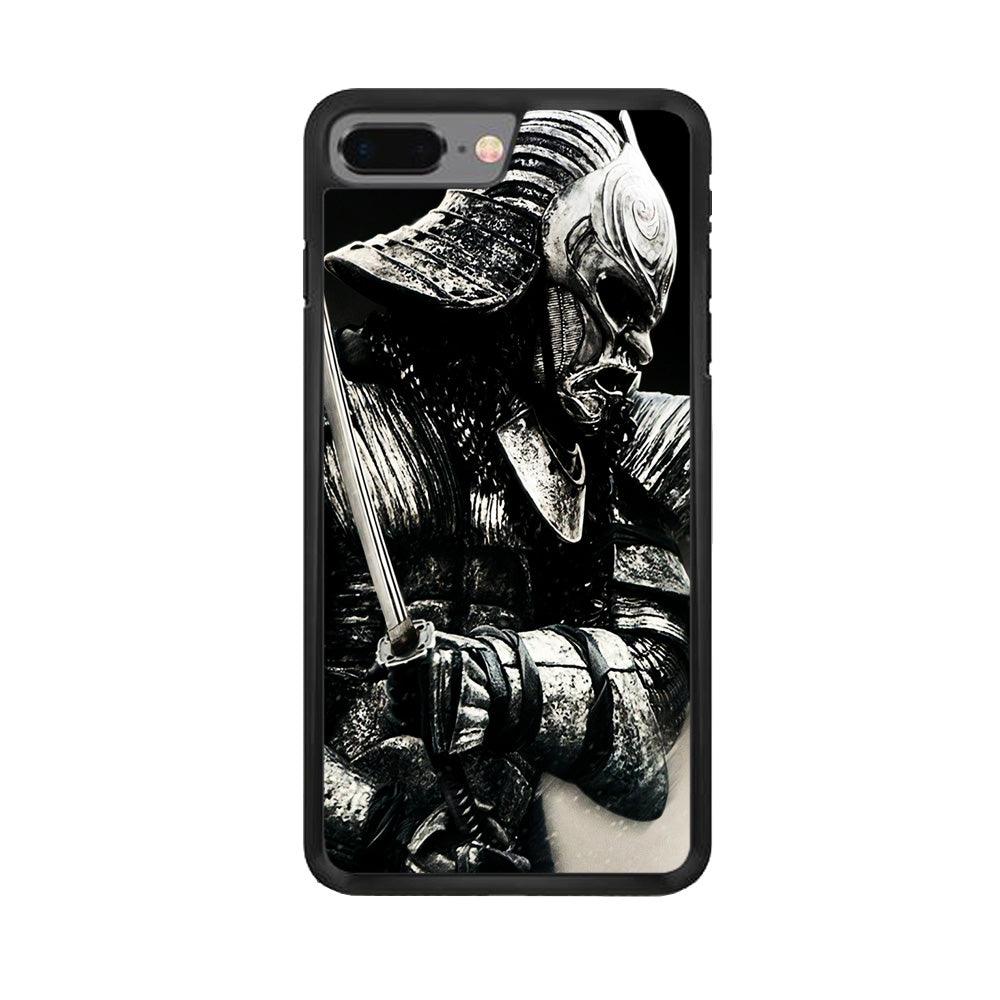 The Dark Samurai iPhone 8 Plus Case-Rubber / Black (2D Case)-Xtracase