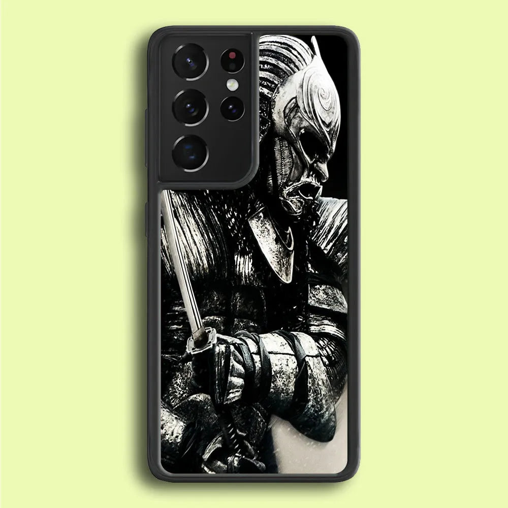 The Dark Samurai Samsung Galaxy S25 Ultra Case-Rubber / Black (2D Case)-Xtracase