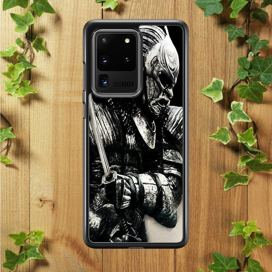 The Dark Samurai Samsung Galaxy S20 Ultra Case-Rubber / Black (2D Case)-Xtracase