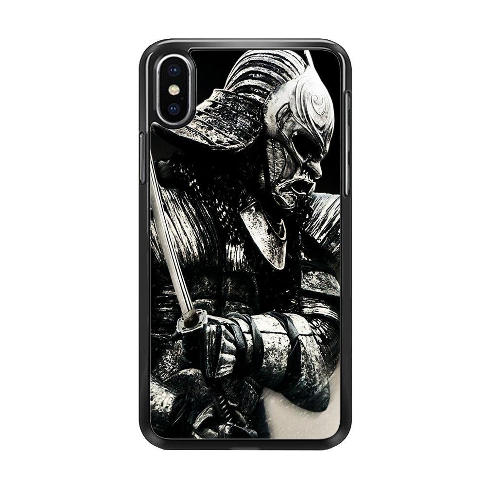The Dark Samurai iPhone Xs Max Case-Rubber / Black (2D Case)-Xtracase