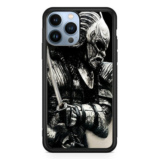 The Dark Samurai iPhone 13 Pro Max Case-Rubber / Black (2D Case)-Xtracase