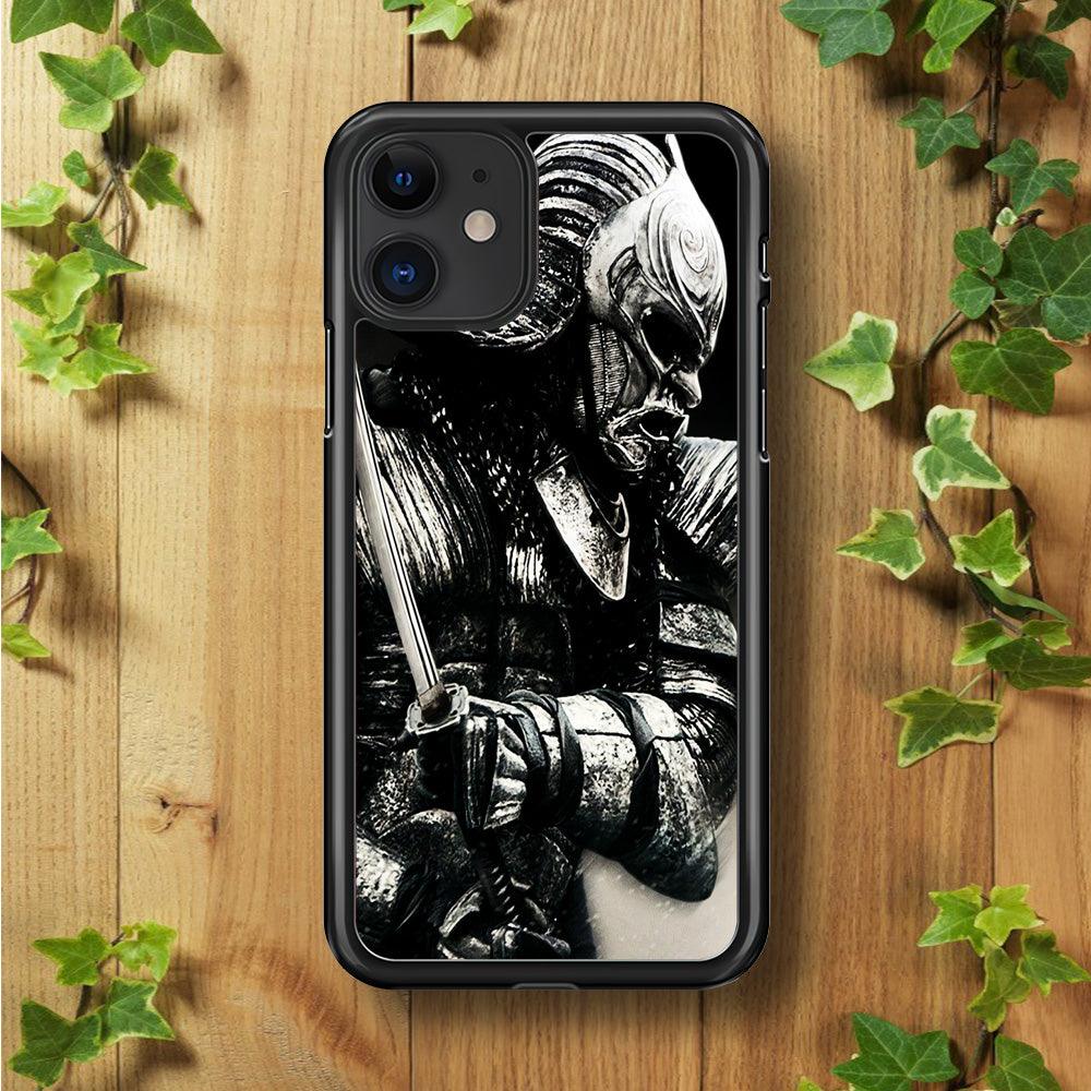 The Dark Samurai iPhone 11 Case-Rubber / Black (2D Case)-Xtracase