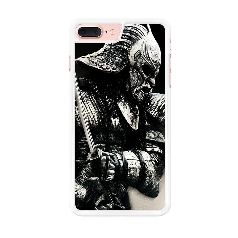 The Dark Samurai iPhone 8 Plus Case-Rubber / White (2D Case)-Xtracase