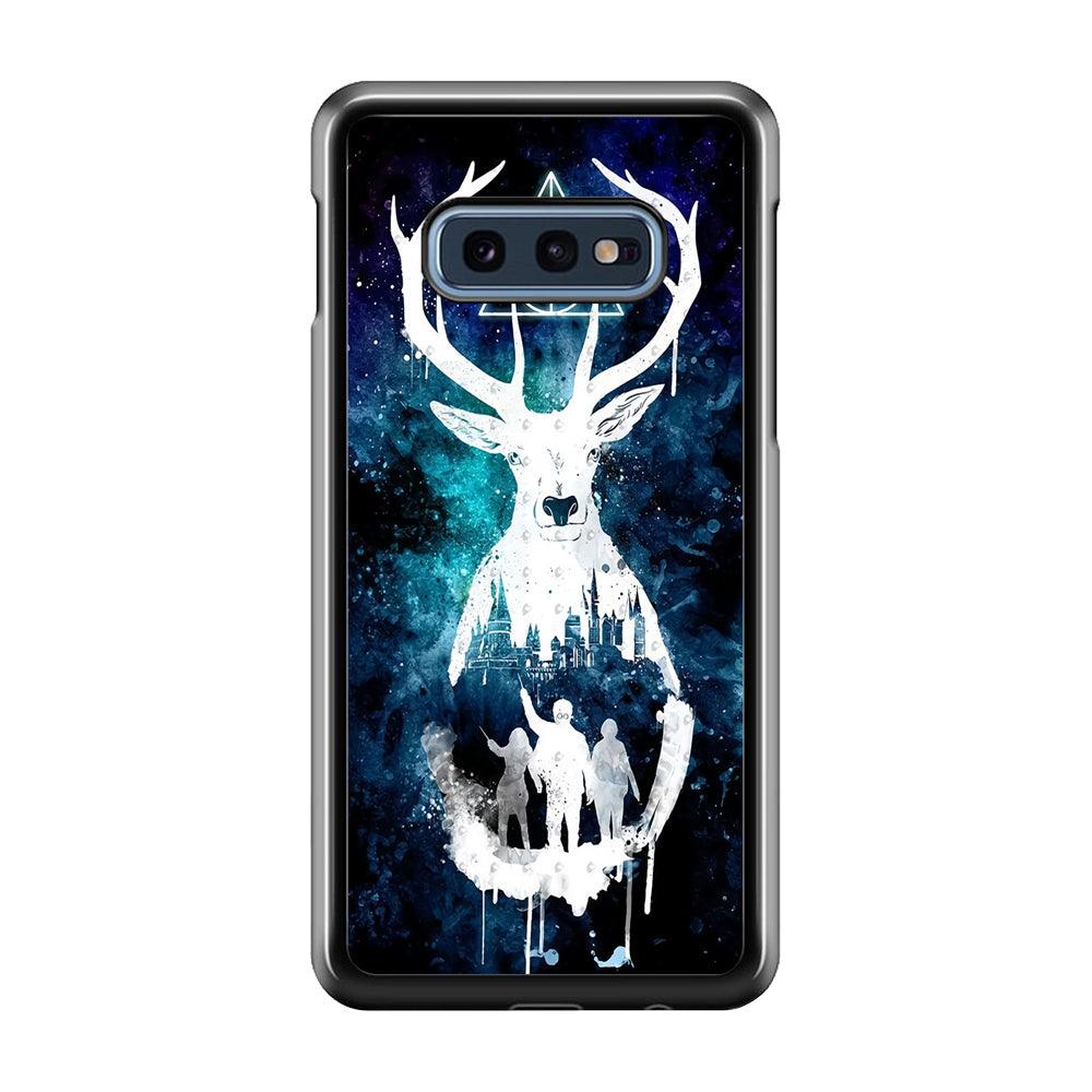 The Deathly Hallows Symbol Deer Samsung Galaxy S10E Case-Plastic / Full Wrap (3D Case)-Xtracase