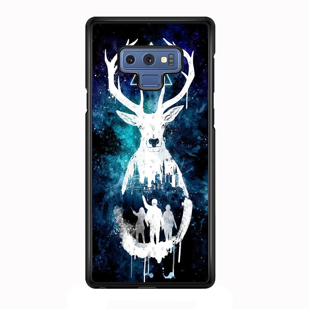 The Deathly Hallows Symbol Deer Samsung Galaxy Note 9 Case-Plastic / Full Wrap (3D Case)-Xtracase