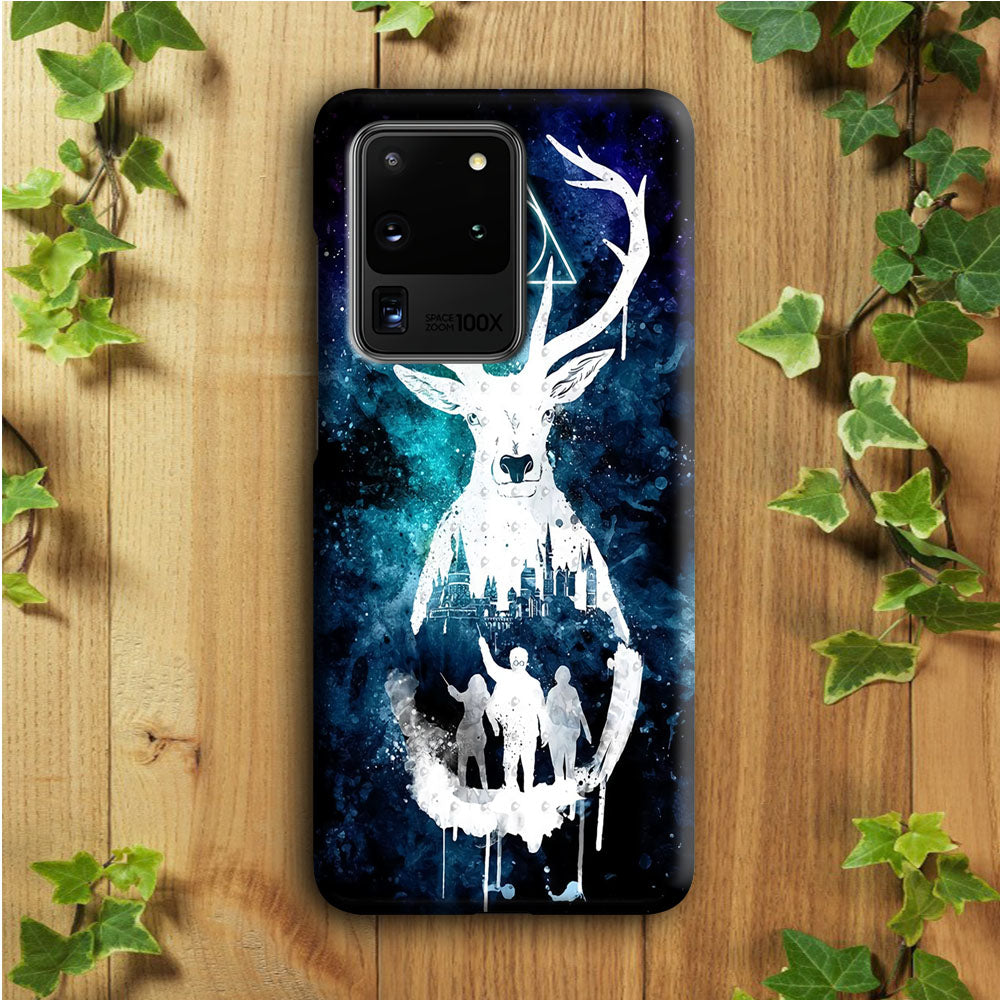 The Deathly Hallows Symbol Deer Samsung Galaxy S20 Ultra Case