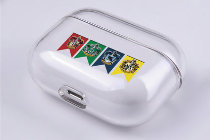 The Four Emblem Houses Harry Potter Hard Plastic Protective Clear Case Cover For Apple Airpod Pro