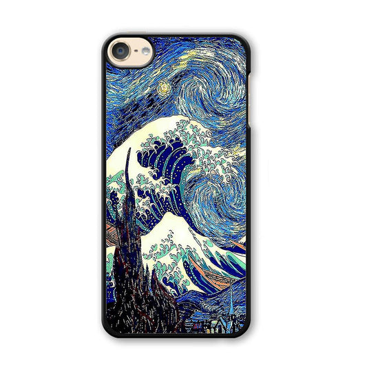 The Great Wave Starry Night iPod Touch 6 Case-Plastic / Full Wrap (3D Case)-Xtracase
