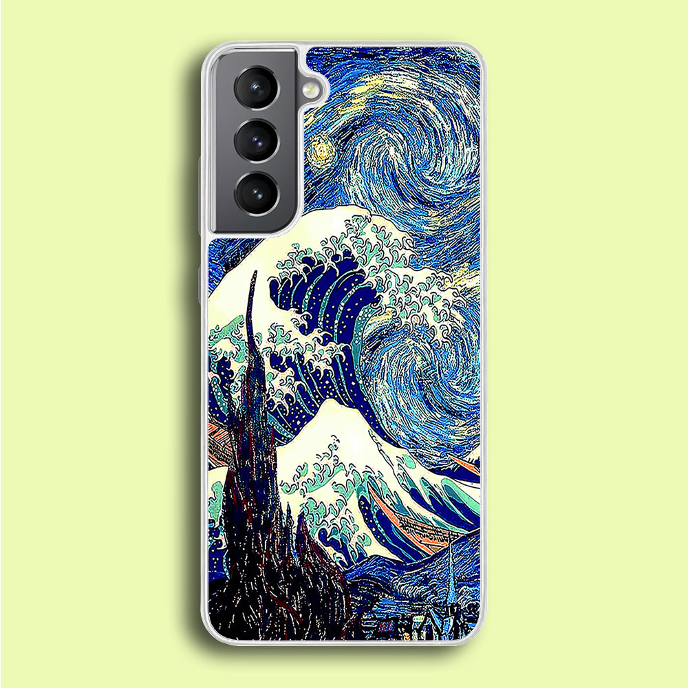 The Great Wave Starry Night Samsung Galaxy S21 Plus Case