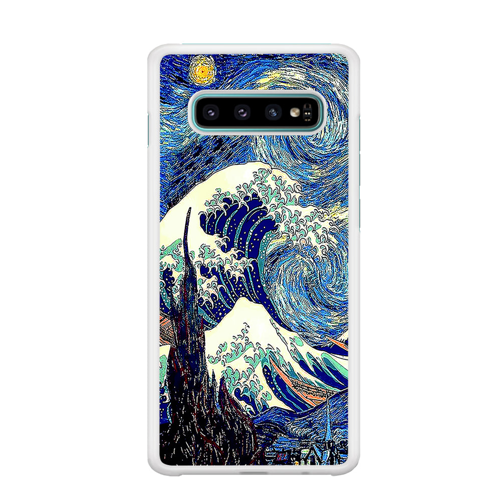 The Great Wave Starry Night Samsung Galaxy S10 Plus Case