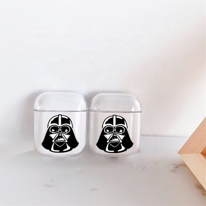The Head of Darth Vader Hard Plastic Protective Clear Case Cover For Apple Airpods