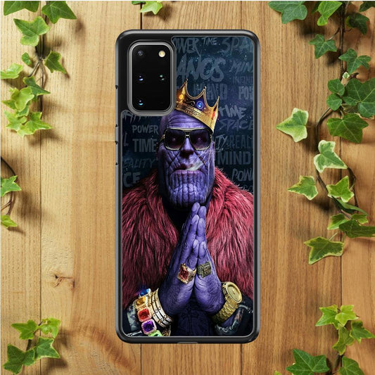 The King Thanos Samsung Galaxy S20 Plus Case-Rubber / Black (2D Case)-Xtracase