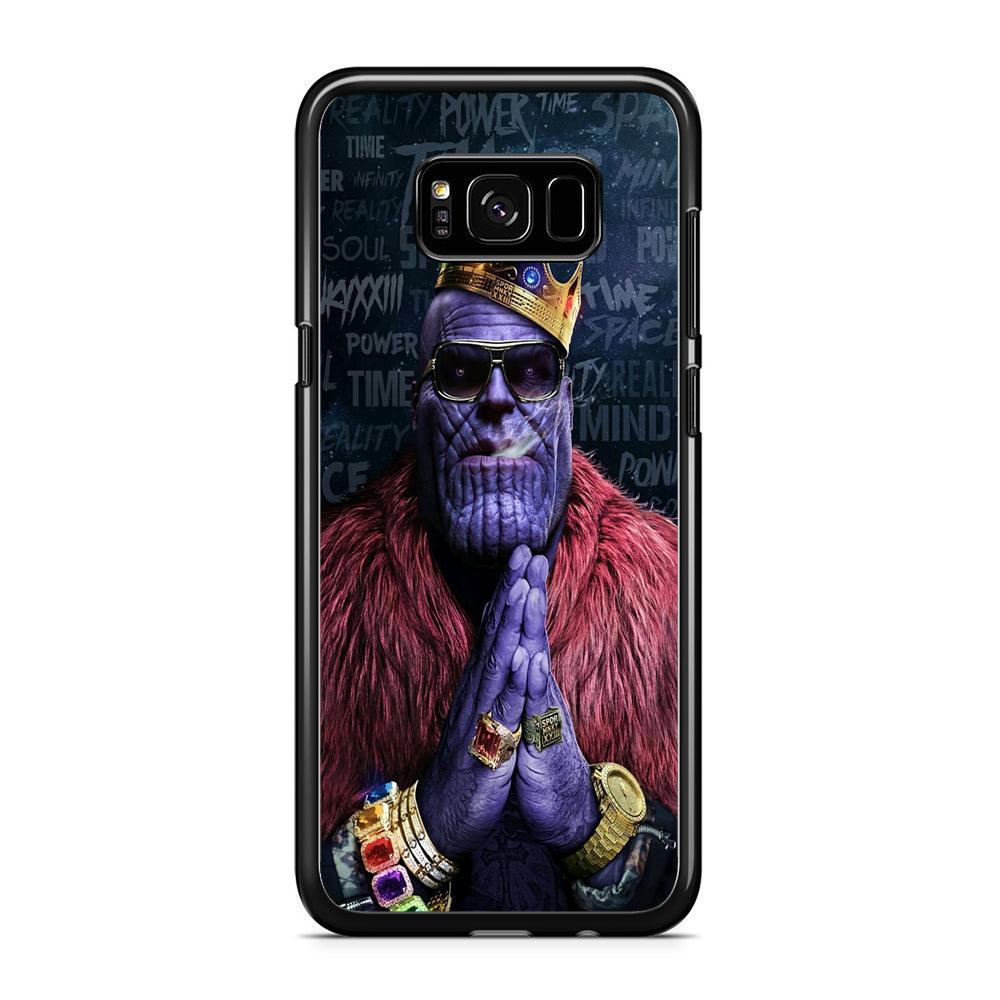 The King Thanos Samsung Galaxy S8 Case-Rubber / Black (2D Case)-Xtracase