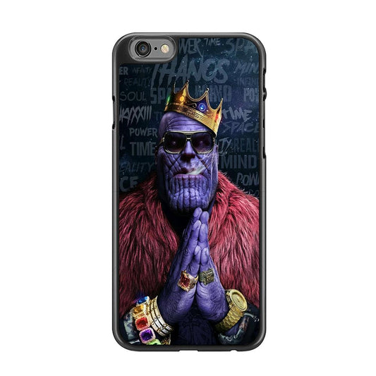 The King Thanos iPhone 6 | 6s Case-Rubber / Black (2D Case)-Xtracase