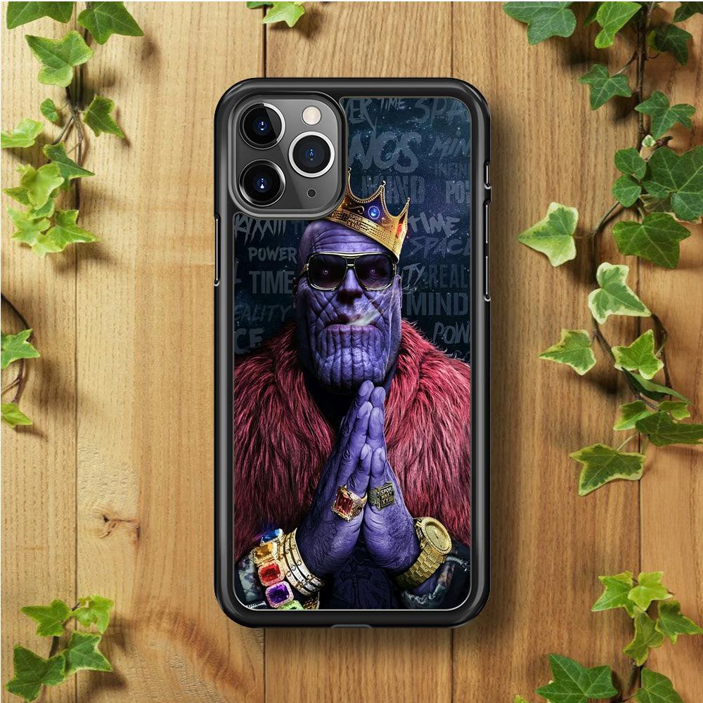 The King Thanos iPhone 11 Pro Max Case-Rubber / Black (2D Case)-Xtracase