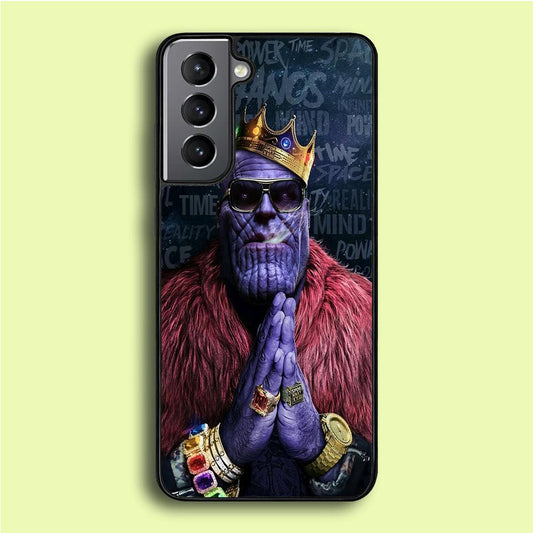 The King Thanos Samsung Galaxy S21 Plus Case-Plastic / Full Wrap (3D Case)-Xtracase