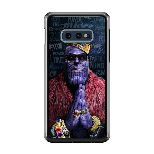 The King Thanos Samsung Galaxy S10E Case-Plastic / Full Wrap (3D Case)-Xtracase