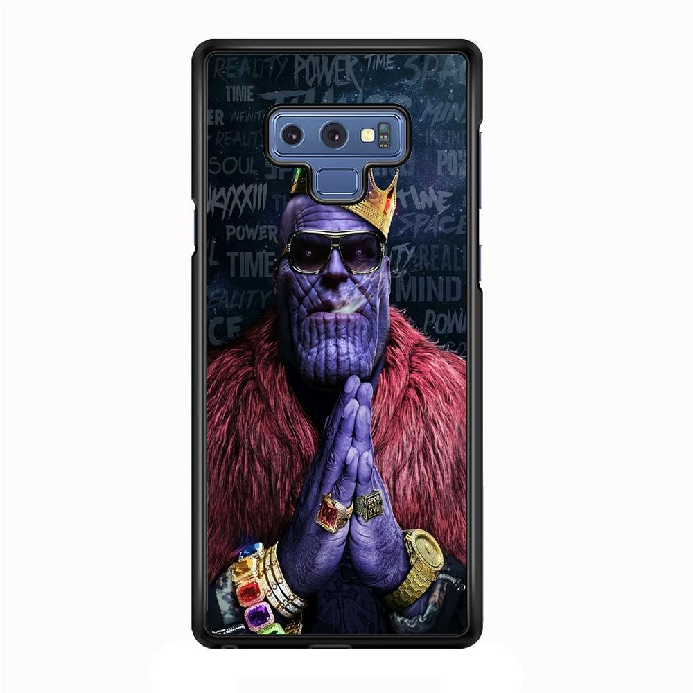 The King Thanos Samsung Galaxy Note 9 Case-Plastic / Full Wrap (3D Case)-Xtracase