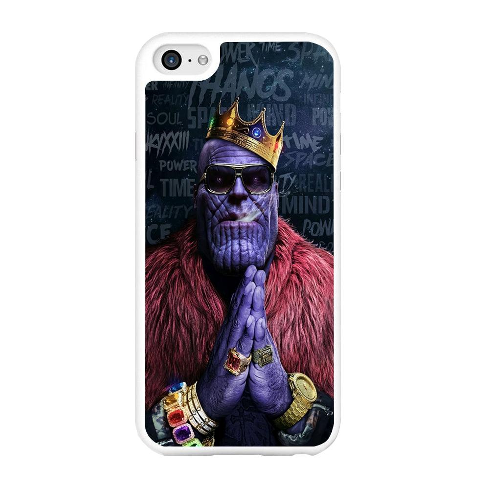 The King Thanos iPhone 6 | 6s Case-Rubber / White (2D Case)-Xtracase
