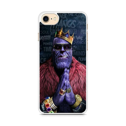 The King Thanos iPhone 7 Case-Rubber / White (2D Case)-Xtracase