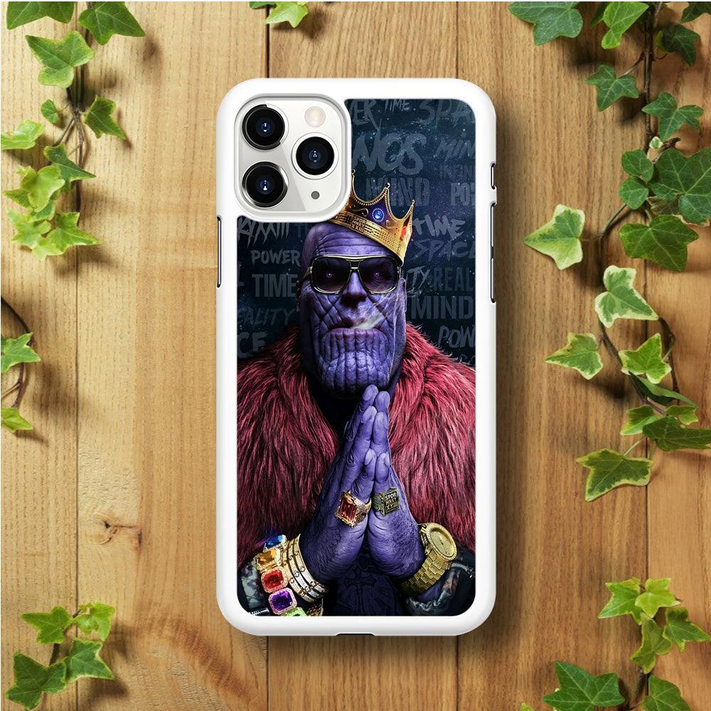 The King Thanos iPhone 11 Pro Case-Rubber / White (2D Case)-Xtracase