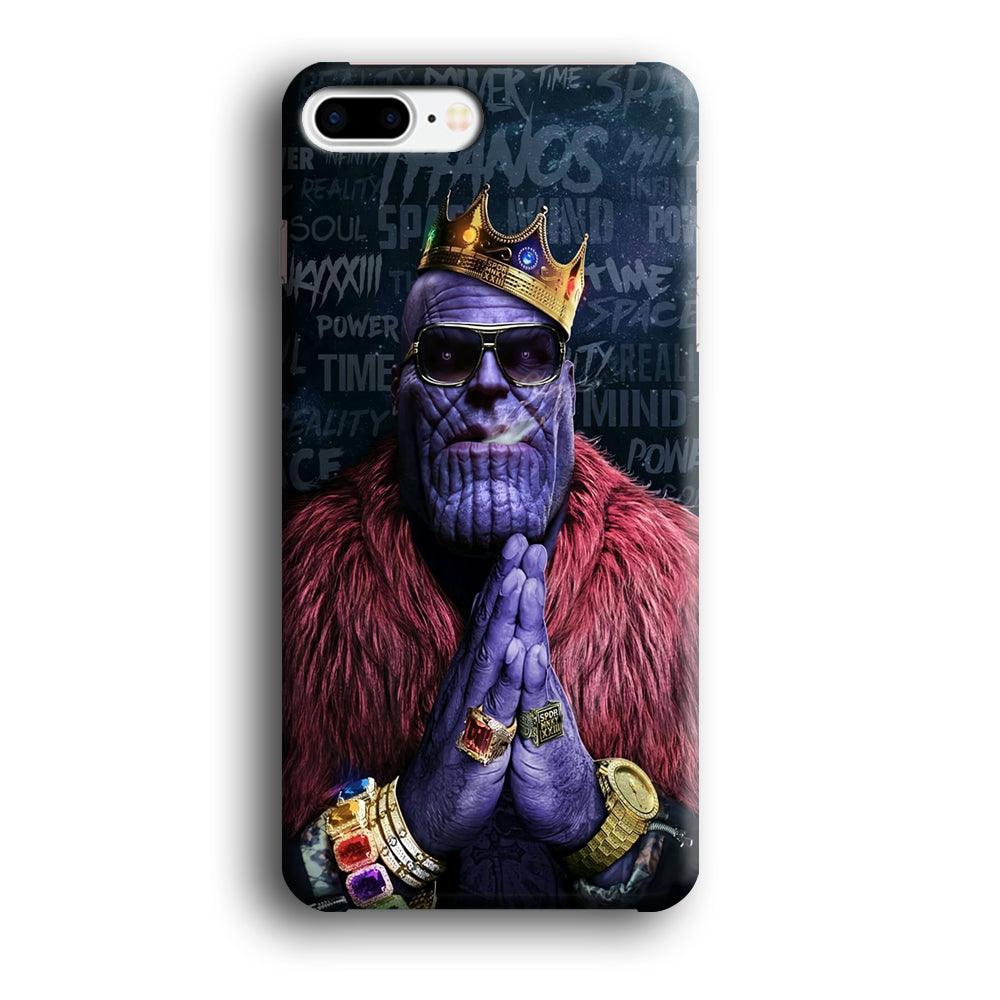 The King Thanos iPhone 8 Plus Case-Plastic / Full Wrap (3D Case)-Xtracase