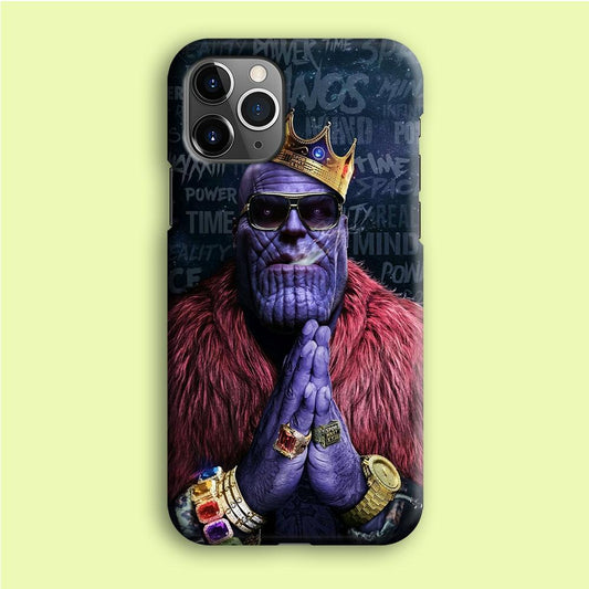 The King Thanos iPhone 12 Pro Case-Plastic / Full Wrap (3D Case)-Xtracase