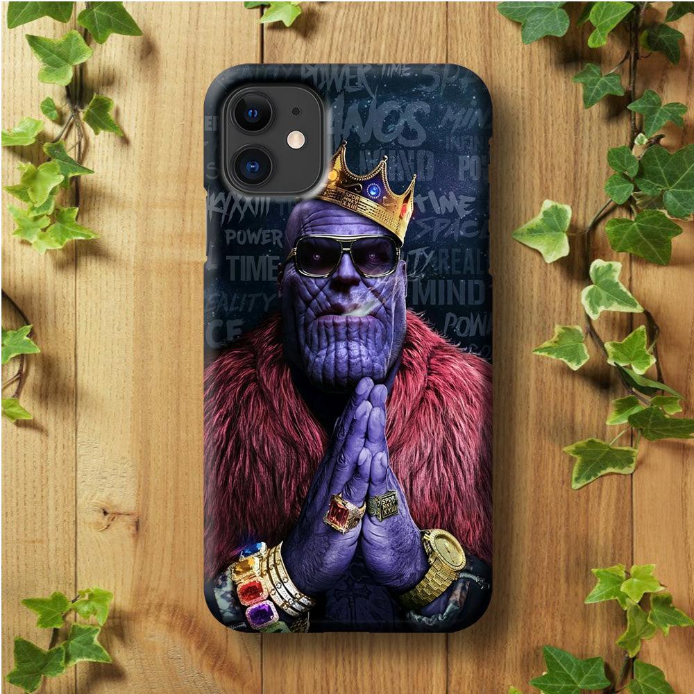 The King Thanos iPhone 11 Case-Plastic / Full Wrap (3D Case)-Xtracase