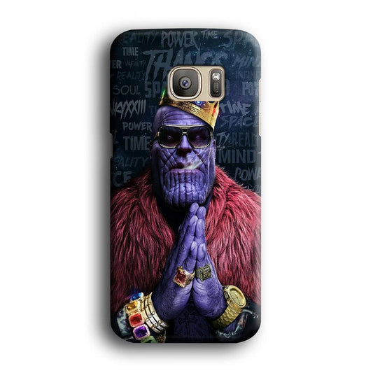 The King Thanos Samsung Galaxy S7 Edge Case-Plastic / Full Wrap (3D Case)-Xtracase
