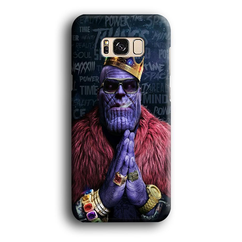 The King Thanos Samsung Galaxy S8 Case-Plastic / Full Wrap (3D Case)-Xtracase