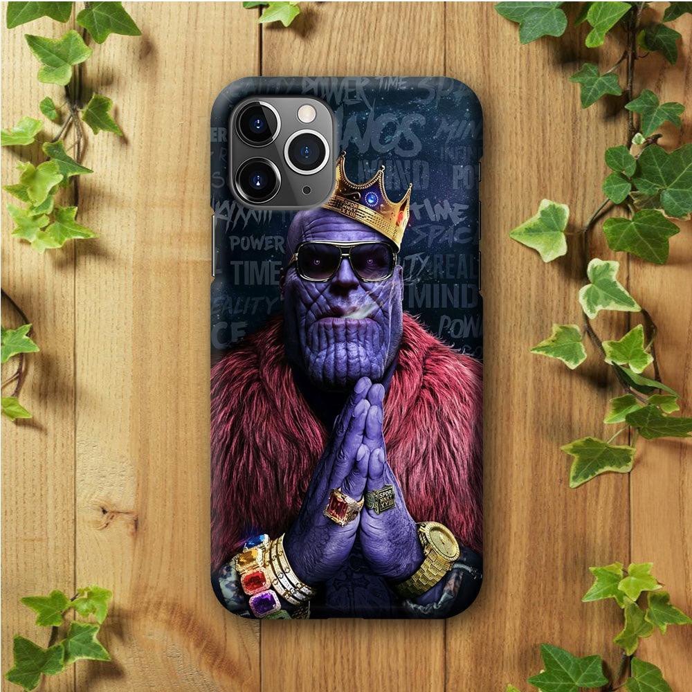 The King Thanos iPhone 11 Pro Max Case-Plastic / Full Wrap (3D Case)-Xtracase