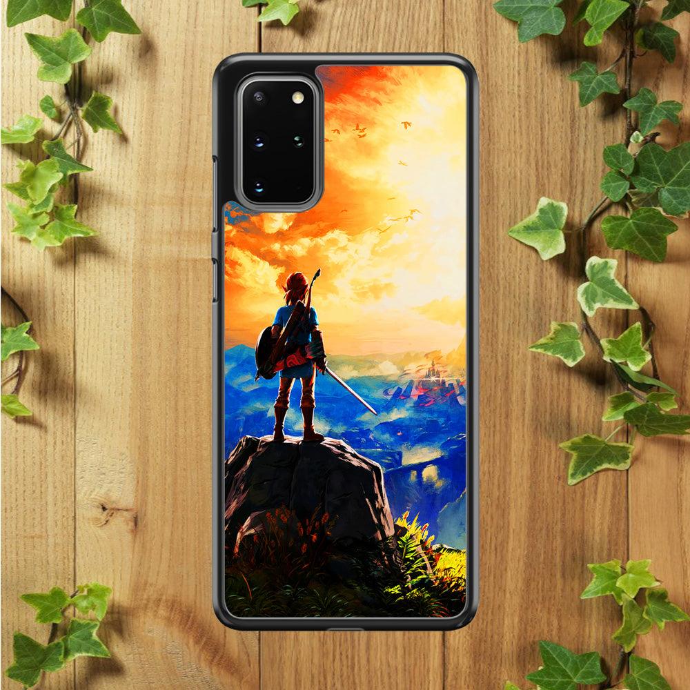 The Legend of Zelda Painting Samsung Galaxy S20 Plus Case-Rubber / Black (2D Case)-Xtracase