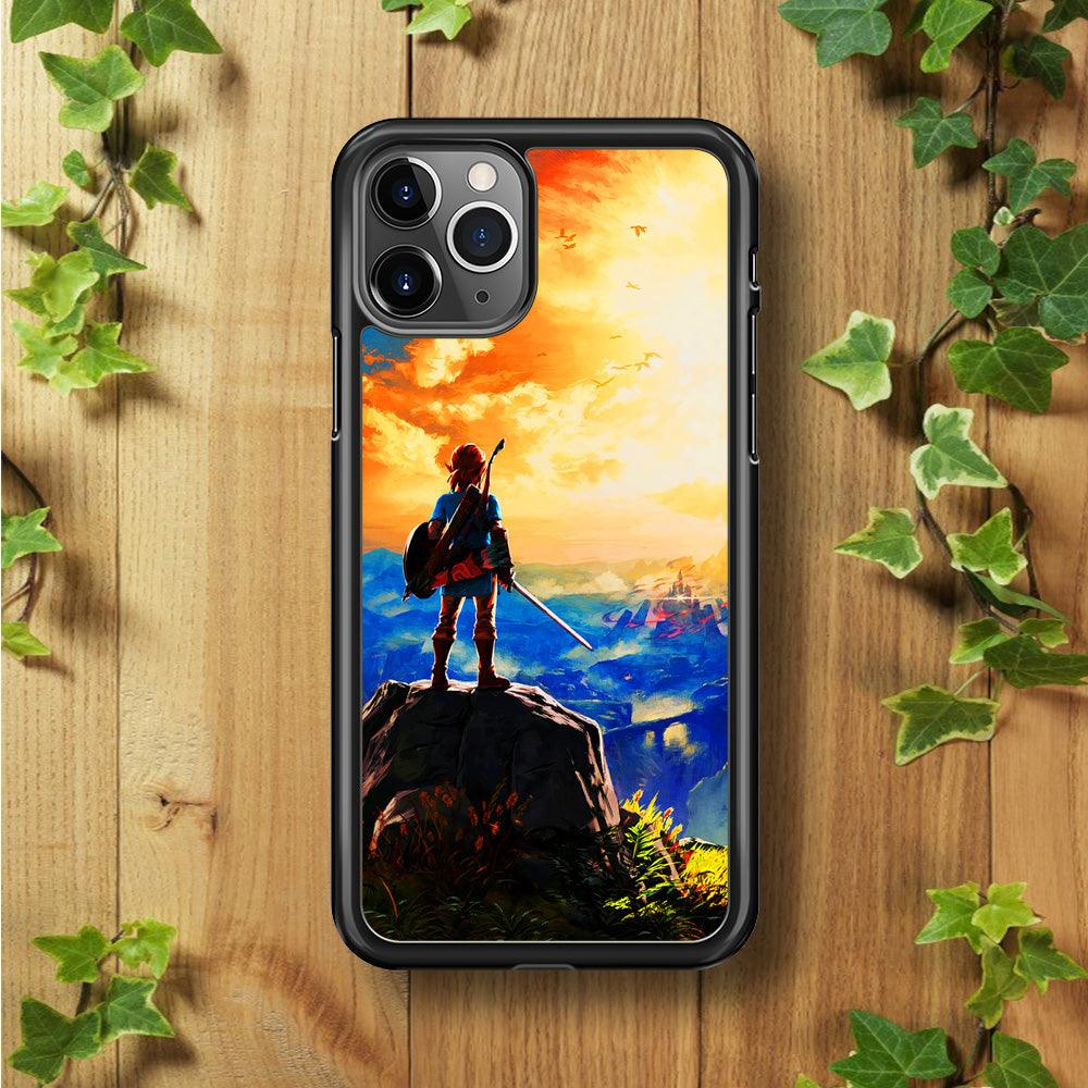The Legend of Zelda Painting iPhone 11 Pro Max Case-Rubber / Black (2D Case)-Xtracase