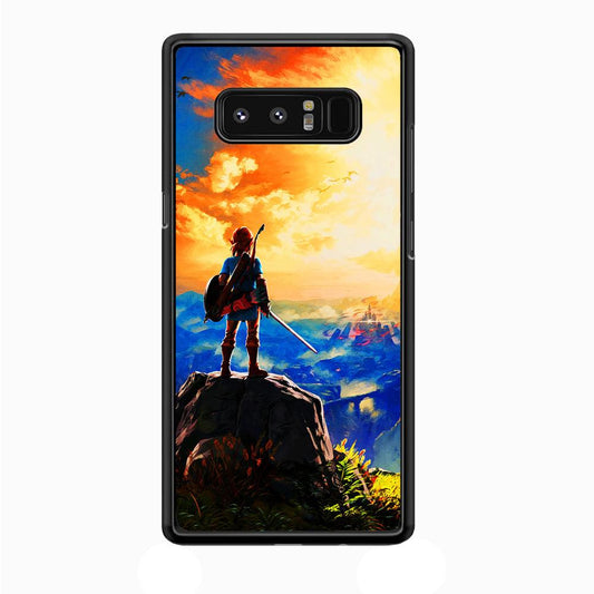 The Legend of Zelda Painting Samsung Galaxy Note 8 Case-Rubber / Black (2D Case)-Xtracase