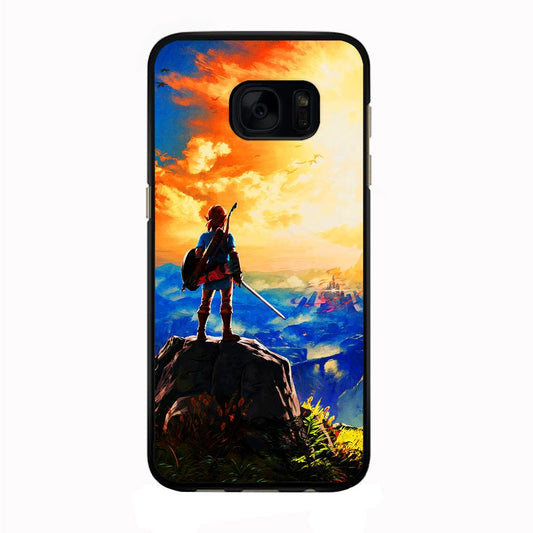 The Legend of Zelda Painting Samsung Galaxy S7 Case-Rubber / Black (2D Case)-Xtracase