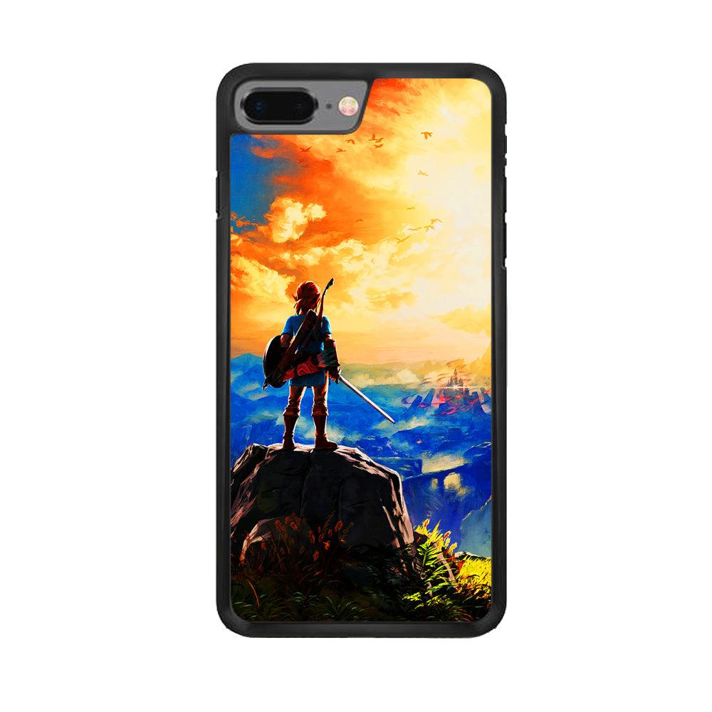The Legend of Zelda Painting iPhone 7 Plus Case-Rubber / Black (2D Case)-Xtracase