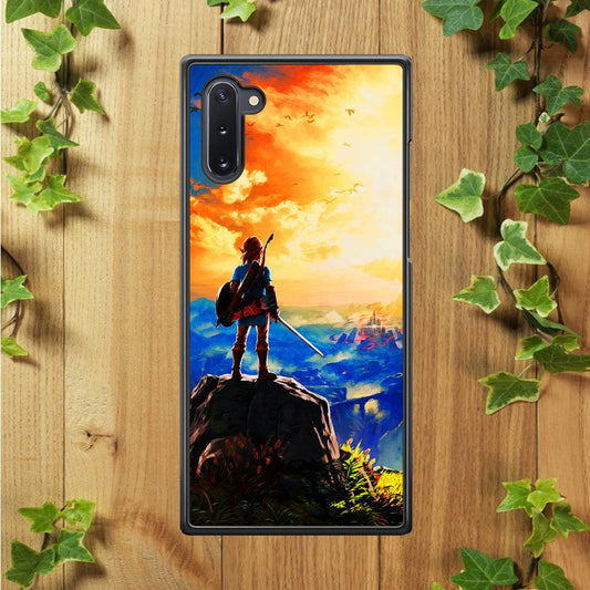 The Legend of Zelda Painting Samsung Galaxy Note 10 Case-Rubber / Black (2D Case)-Xtracase