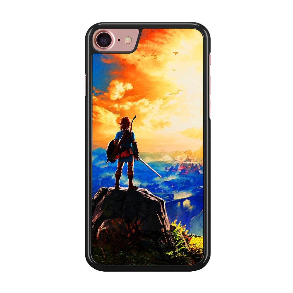 The Legend of Zelda Painting iPhone 8 Case-Rubber / Black (2D Case)-Xtracase