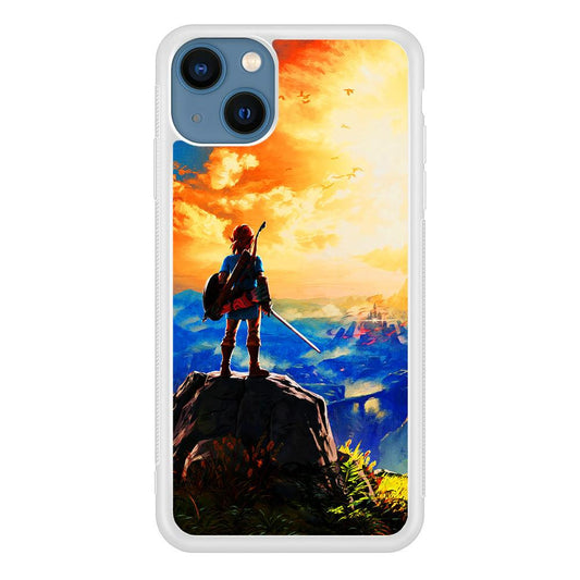 The Legend of Zelda Painting iPhone 13 Pro Case-Rubber / White (2D Case)-Xtracase