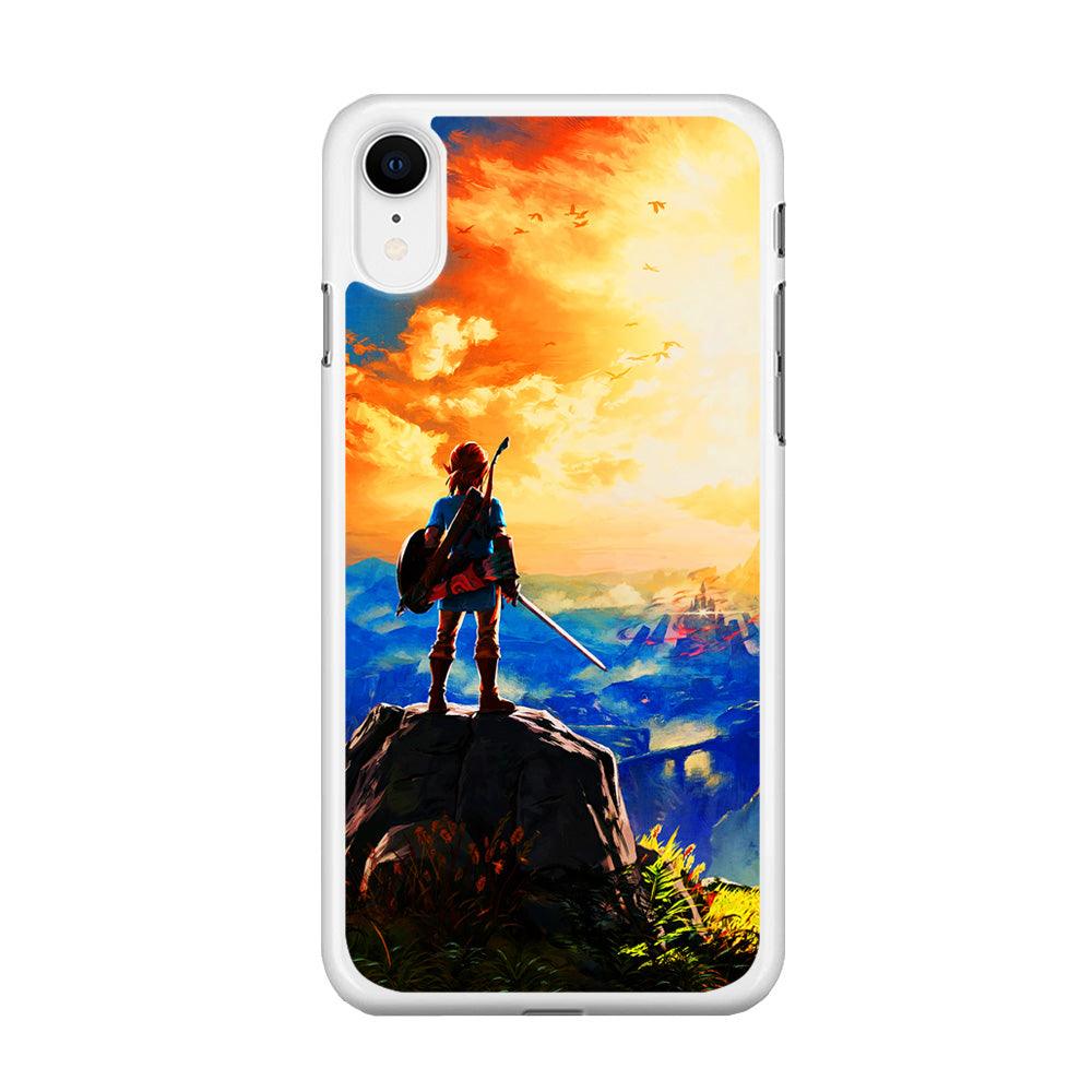 The Legend of Zelda Painting iPhone XR Case-Rubber / White (2D Case)-Xtracase