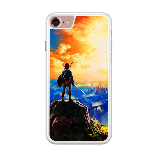 The Legend of Zelda Painting iPhone 8 Case-Rubber / White (2D Case)-Xtracase