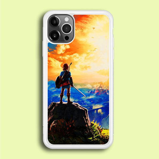The Legend of Zelda Painting iPhone 12 Pro Case-Rubber / White (2D Case)-Xtracase
