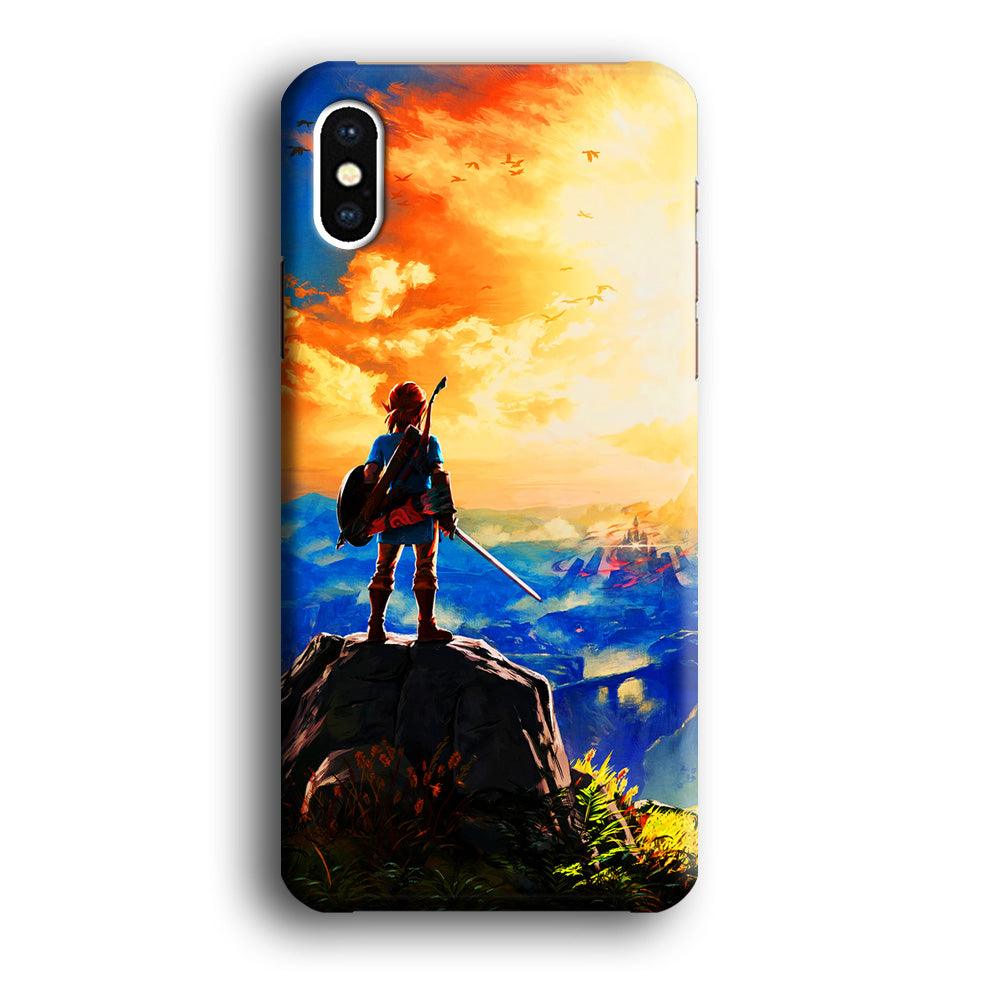 The Legend of Zelda Painting iPhone Xs Max Case-Plastic / Full Wrap (3D Case)-Xtracase