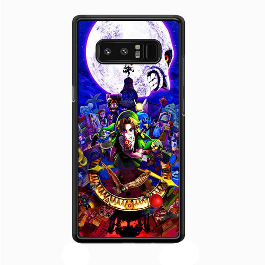 The Legend of Zelda Poster Samsung Galaxy Note 8 Case-Rubber / White (2D Case)-Xtracase