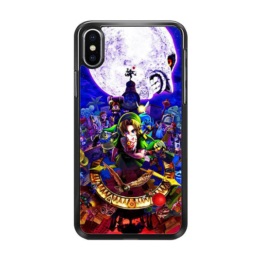 The Legend of Zelda Poster iPhone Xs Max Case-Rubber / Black (2D Case)-Xtracase