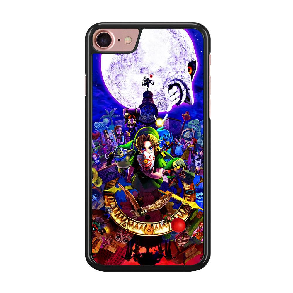 The Legend of Zelda Poster iPhone 8 Case-Rubber / Black (2D Case)-Xtracase