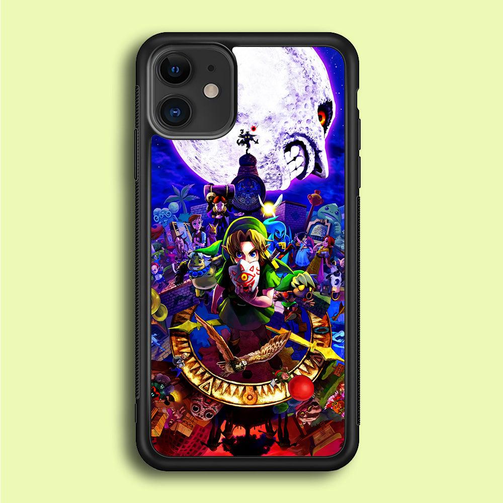 The Legend of Zelda Poster iPhone 12 Case-Rubber / Black (2D Case)-Xtracase