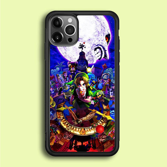 The Legend of Zelda Poster iPhone 12 Pro Max Case-Rubber / Black (2D Case)-Xtracase