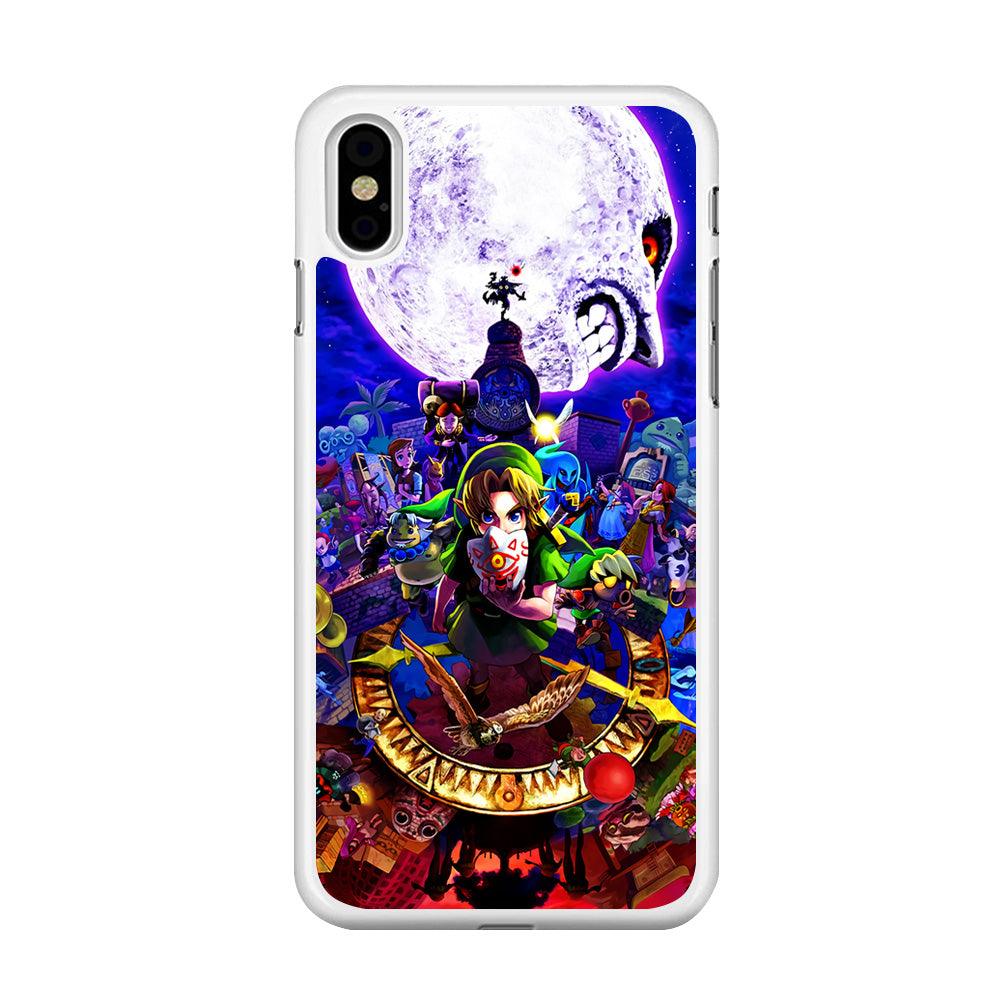 The Legend of Zelda Poster iPhone Xs Max Case-Rubber / White (2D Case)-Xtracase